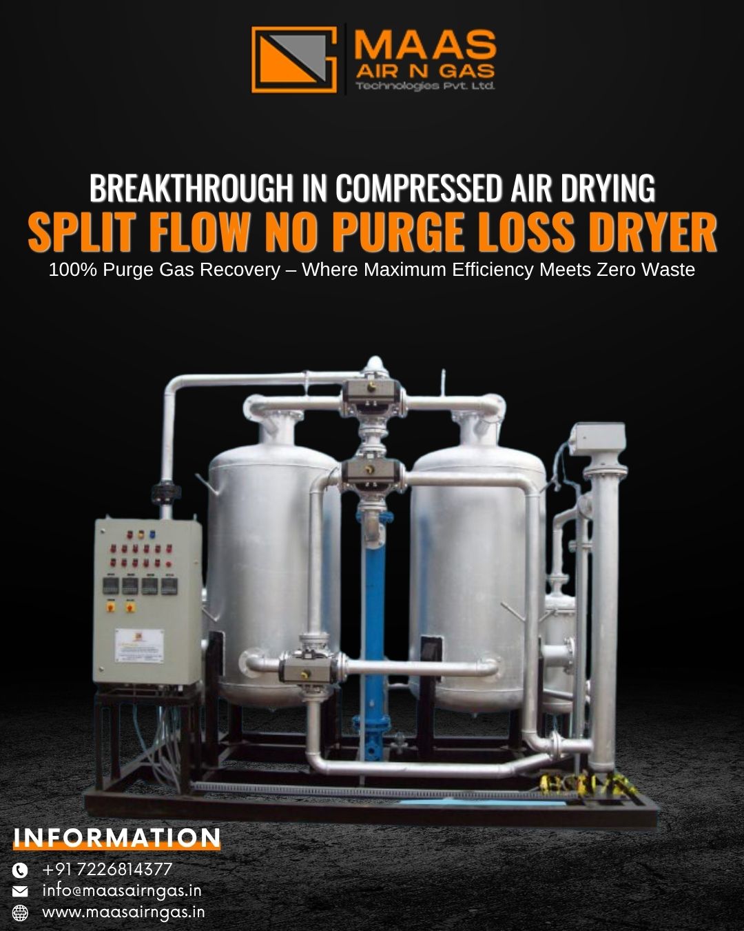 Split Flow No Purge Loss Dryer: 7 Powerful Benefits of a Breakthrough Zero-Waste Air Drying Solution